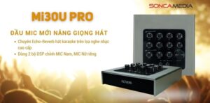 Micro kèm vang Acnos Mi30U Pro chống hú cực đỉnh